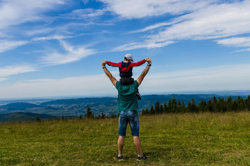 Fototapeta premium Carpathian mountains landscape in Ukraine in the summer season in Yaremche