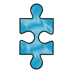 Obraz premium jigsaw puzzle icon over white background vector illustration