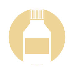 bottle drugs isolated icon vector illustration design