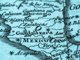 古地図　メキシコ