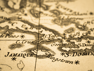古地図　ジャマイカ