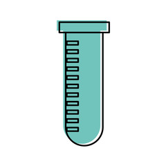 tube test isolated icon vector illustration design