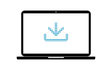 Pixel Icon Laptop - Herunterladen