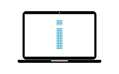 Pixel Icon Laptop - i Info