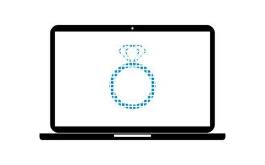 Pixel Icon Laptop - Ring Diamant