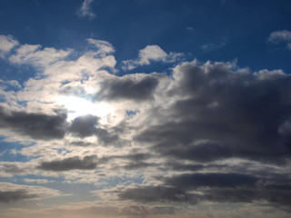 Naklejka na ściany i meble Nubes en el cielo / Clouds in the sky