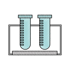 tube test isolated icon vector illustration design