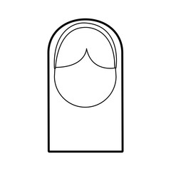 cute young girl avatar character vector illustration design