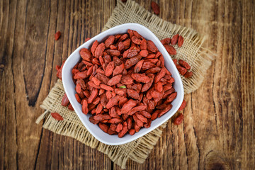 Portion of Goji Berries