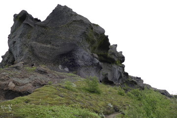 nature in hiking the laugavegur trail in Iceland