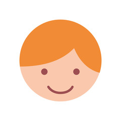 cute little boy character vector illustration design