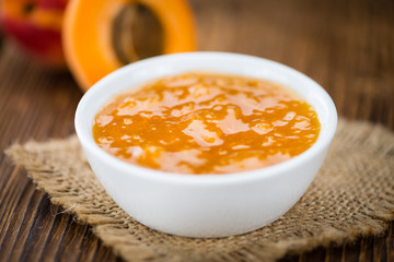 Portion of Apricot Jam (selective focus)