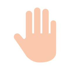 hand human stop icon vector illustration design