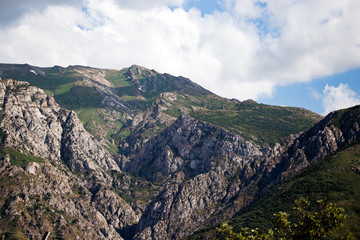 Beautiful mountains of the Tien Shan range in Kazakhstan