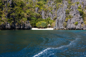 Waterscape, El Nido, Bacuit bay, Palawan island, Palawan province, Philippines