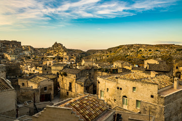 Obraz premium Matera, landscape of Sasso Caveoso