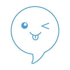 speech bubble kawaii character vector illustration design