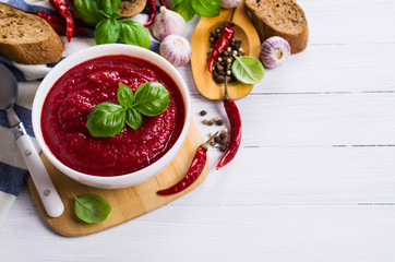 Beetroot soup with spices