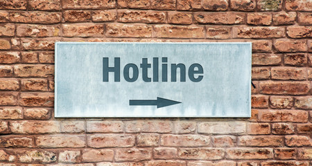 Schild 225 - Hotline