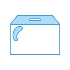 box carton packing icon vector illustration design
