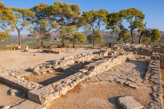 Phaistos Palace ruins Island of Crete Greece