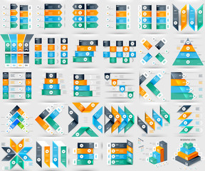 Modern Infographics Element Number Template