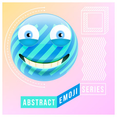 Abstract Cute Happy Emoji