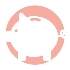 piggy savings isolated icon vector illustration design