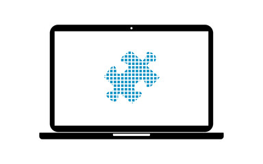 Pixel Icon Laptop - Puzzleteil