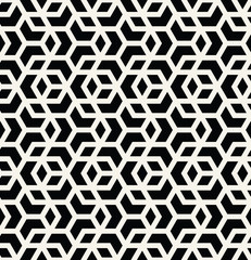 seamless geometric line grid vector cubes pattern