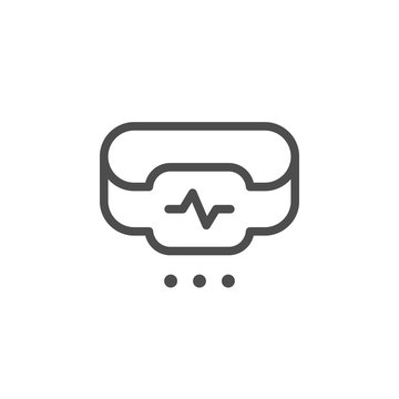 Fitness Tracker Line Icon