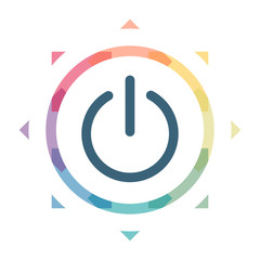 buntes Symbol - An Aus Schalter