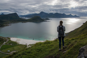 Naklejka premium Magnifique paysage des îles Lofoten, Norvège