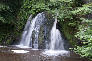 Fototapeta na wymiar Fairy Glen Falls in Scotland