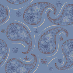 Paisley repeated background for wallpapers, banners and covers