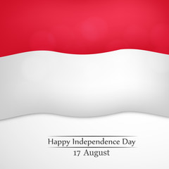 illustration of Indonesia Independence Day background 17th of August