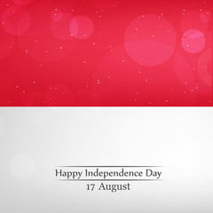 illustration of Indonesia Independence Day background 17th of August
