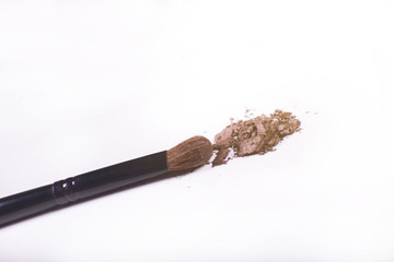 Professional makeup brush. Beauty and makeup concept.
