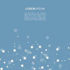 Connection science molecule background