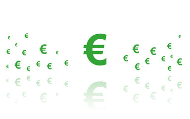 Euro Reflektierend Weiss