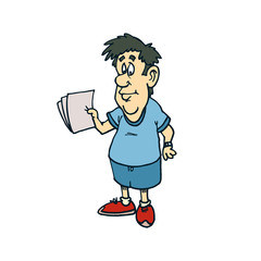 casual friday cartoon character . Vector Illustration design.