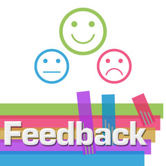 Feedback Abstract Colorful Stripes Square 