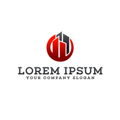 building logo. Real estate logo. Architectural Construction logo design concept template