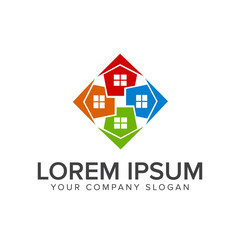 real estate logo. Architectural Construction logo design concept
