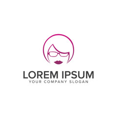 beauty face woman logo. beauty Spa design concept template