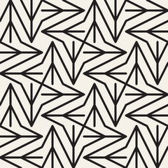 Abstract geometric pattern with stripes, lines. Seamless vector background. Black and white lattice texture.