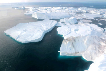 Ilulissat Ice Fjord (jakobshavn) near Ilulissat in Summer
