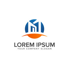 Architectural Construction and Real-Estate logo design concept template