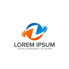 letter z logo design concept template