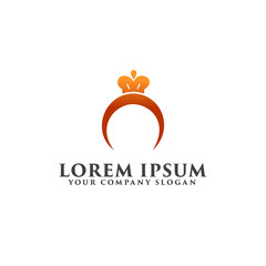 ring jewelry logo. Gift logo design concept template
